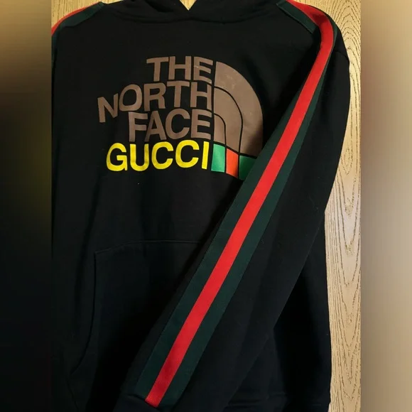 送料関税込み Gucci x The North Face Web Print Hoodie Black GUCCI X The North Face Web Print Hoodie 'Black' - POIZON